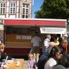 NaturFreunde-Stand auf der 1.-Mai-Demo auf dem Kornmarkt
